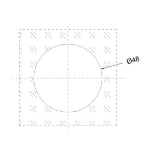 Glass Sliding Door Handle SS304 DF SGH 06