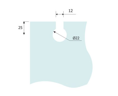 Glass Sliding Fittings DF GSF 034 C