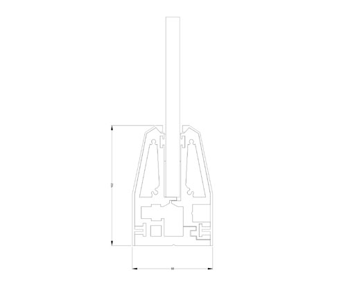 Aluminum Bottom Bracket (DF-ALRL) Aluminum Glass Railing